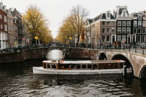 Bridges and the boat of Amsterdam best spots for photoshoot